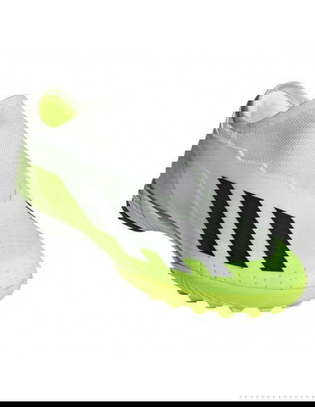 Adidas X Crazyfast.3 Laceless TF ID9346 Χαμηλά Ποδοσφαιρικά Παπούτσια με Σχάρα Cloud White / Core Black / Lucid Lemon