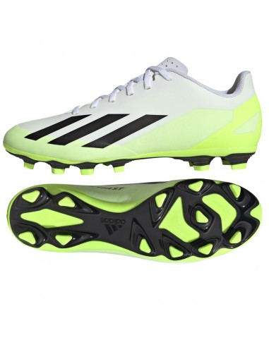 Adidas Crazyfast.4 FxG HQ4535 Χαμηλά Ποδοσφαιρικά Παπούτσια με Τάπες Λευκά