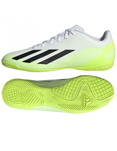 Adidas X Crazyfast.4 IN IE1586 Χαμηλά Ποδοσφαιρικά Παπούτσια Σάλας Γκρι
