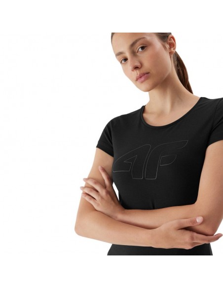 4F Γυναικείο T-shirt Γκρι 4FAW23TTSHF0907-27M