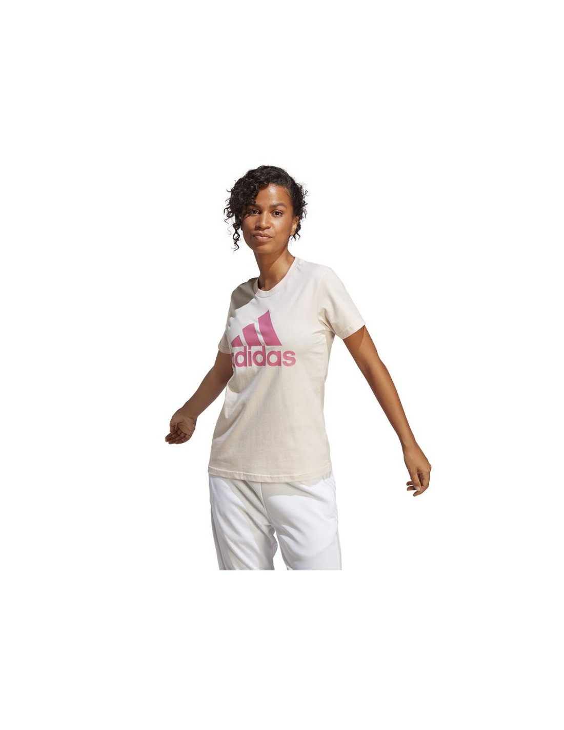 ADIDAS PERFORMANCE Adidas Loungewear Essentials Γυναικείο Αθλητικό T-shirt Ροζ ΙΒ9455
