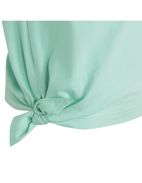 Adidas Παιδική Καλοκαιρινή Μπλούζα Κοντομάνικη Τιρκουάζ Dance Knotted HR5817