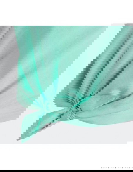 Adidas Παιδική Καλοκαιρινή Μπλούζα Κοντομάνικη Τιρκουάζ Dance Knotted HR5817