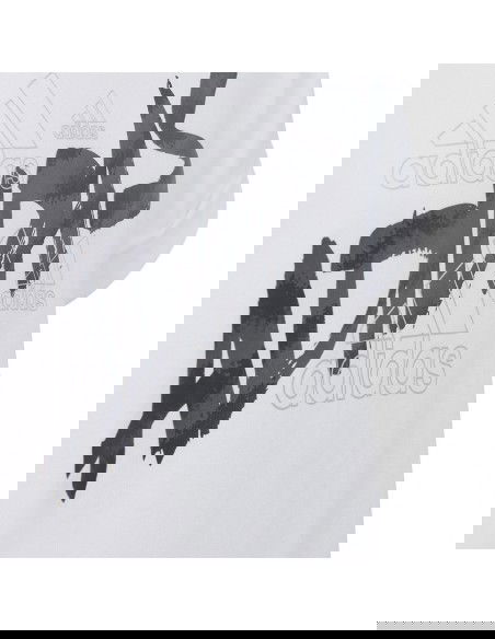 Adidas Παιδική Καλοκαιρινή Μπλούζα Κοντομάνικη Λευκή HR5818