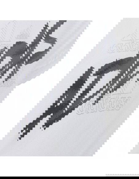 Adidas Παιδική Καλοκαιρινή Μπλούζα Κοντομάνικη Λευκή HR5818