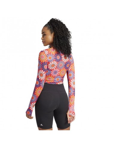 Adidas Farm Γυναικείο Crop Top Μακρυμάνικο Καλοκαιρινό Ροζ IM2361