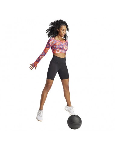 Adidas Farm Γυναικείο Crop Top Μακρυμάνικο Καλοκαιρινό Ροζ IM2361