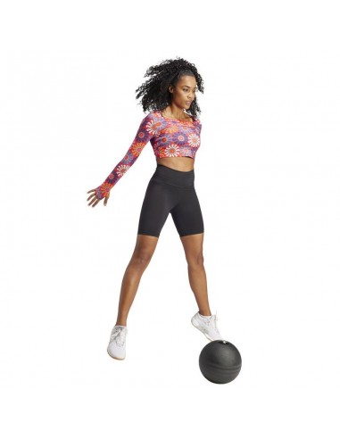 Adidas Farm Γυναικείο Crop Top Μακρυμάνικο Καλοκαιρινό Ροζ IM2361