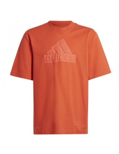 Adidas Αθλητικό Ανδρικό T-shirt Πορτοκαλί με Στάμπα HR6296
