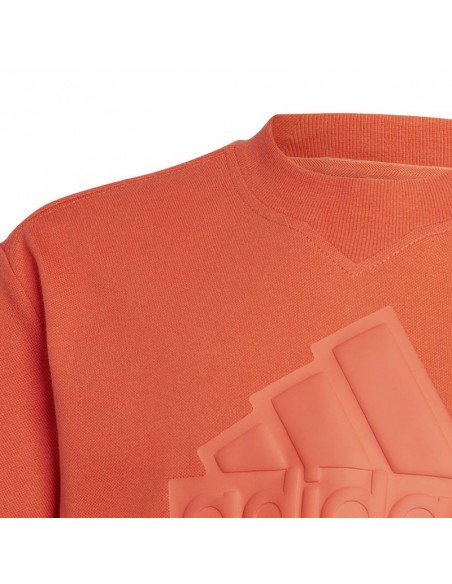 Adidas Αθλητικό Ανδρικό T-shirt Πορτοκαλί με Στάμπα HR6296