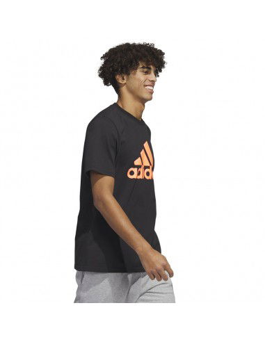 Adidas Ανδρικό T-shirt Μαύρο με Στάμπα HS2513