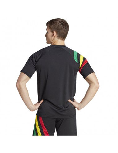 Adidas Fortore 23 Ανδρικό Αθλητικό T-shirt Κοντομάνικο Μαύρο IK5737