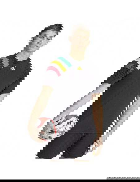 Adidas Fortore 23 Ανδρικό Αθλητικό T-shirt Κοντομάνικο Μαύρο IK5737