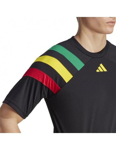 Adidas Fortore 23 Ανδρικό Αθλητικό T-shirt Κοντομάνικο Μαύρο IK5737