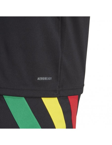 Adidas Fortore 23 Ανδρικό Αθλητικό T-shirt Κοντομάνικο Μαύρο IK5737