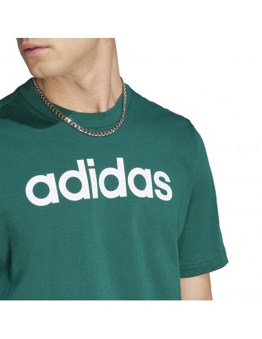 Adidas Sportswear Essentials Single Ανδρικό Αθλητικό T-shirt Κοντομάνικο Πράσινο IJ8658