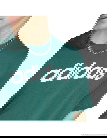 Adidas Sportswear Essentials Single Ανδρικό Αθλητικό T-shirt Κοντομάνικο Πράσινο IJ8658