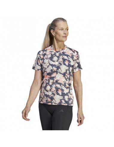 Adidas Own The Run Summer Cooler Γυναικείο Αθλητικό T-shirt Fast Drying Πολύχρωμο HR9968