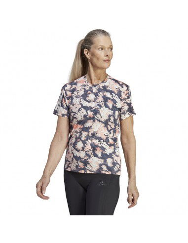 Adidas Own The Run Summer Cooler Γυναικείο Αθλητικό T-shirt Fast Drying Πολύχρωμο HR9968