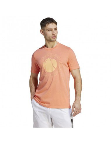 Adidas Ανδρικό T-shirt Κοντομάνικο Πορτοκαλί HZ9014