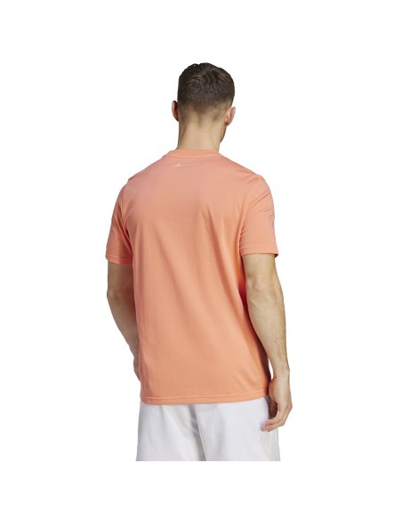 Adidas Ανδρικό T-shirt Κοντομάνικο Πορτοκαλί HZ9014