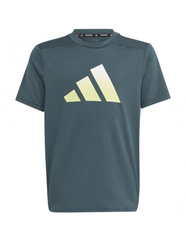 Adidas Train Icons Aeroready Παιδικό T-shirt Γκρι IJ6416