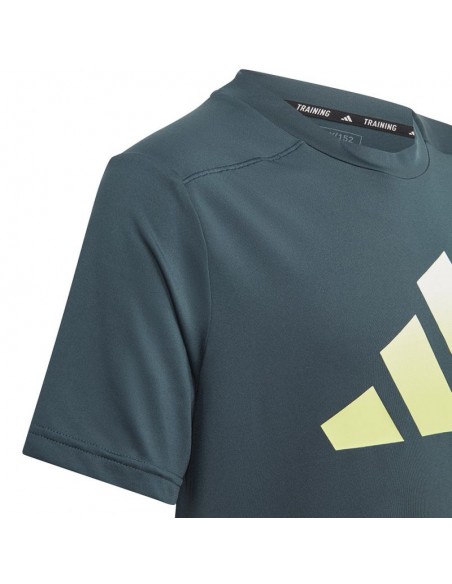 Adidas Train Icons Aeroready Παιδικό T-shirt Γκρι IJ6416