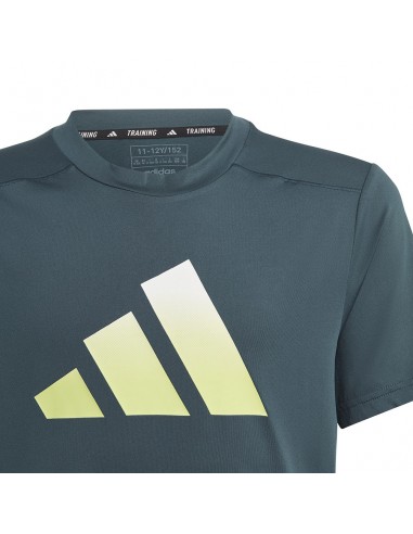 Adidas Train Icons Aeroready Παιδικό T-shirt Γκρι IJ6416