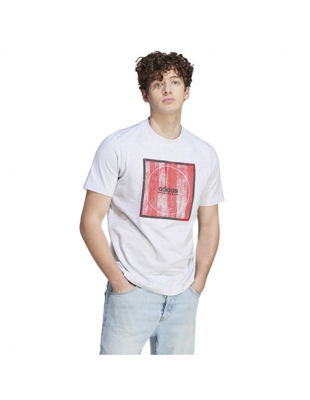 Adidas Tiro Box Graphic Ανδρικό T-shirt Κοντομάνικο Γκρι II5878