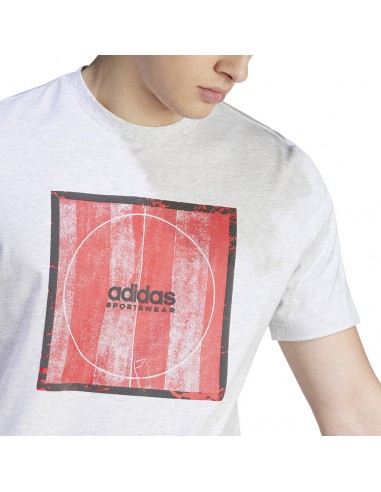 Adidas Tiro Box Graphic Ανδρικό T-shirt Κοντομάνικο Γκρι II5878