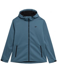 4F Ανδρικό Χειμωνιάτικο Μπουφάν Softshell Αδιάβροχο και Αντιανεμικό Μπλε 4FAW23TSOFM156-32S
