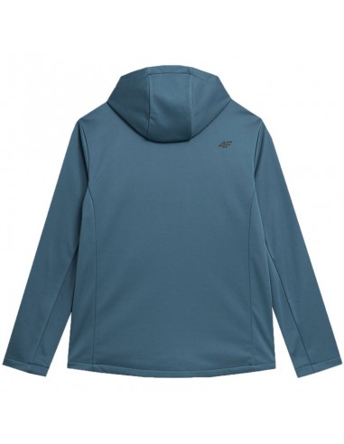4F Ανδρικό Χειμωνιάτικο Μπουφάν Softshell Αδιάβροχο και Αντιανεμικό Μπλε 4FAW23TSOFM156-32S