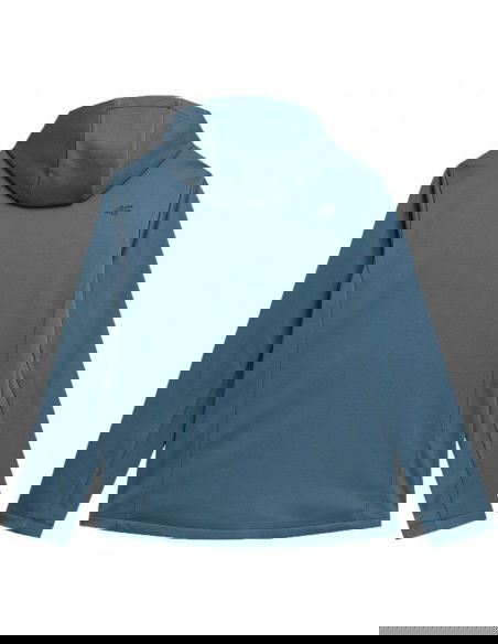 4F Ανδρικό Χειμωνιάτικο Μπουφάν Softshell Αδιάβροχο και Αντιανεμικό Μπλε 4FAW23TSOFM156-32S