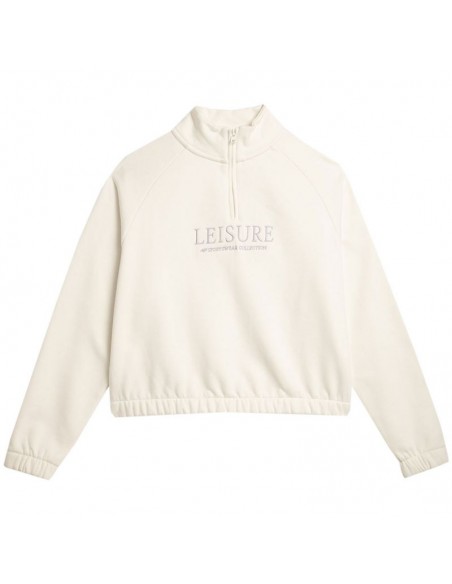 4F Γυναικείο Φούτερ Μπεζ 4FAW23TSWSF0718-12S