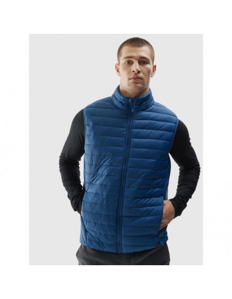 4F Αμάνικο Ανδρικό Μπουφάν Puffer Μπλε 4FAW23TVESM062-32S