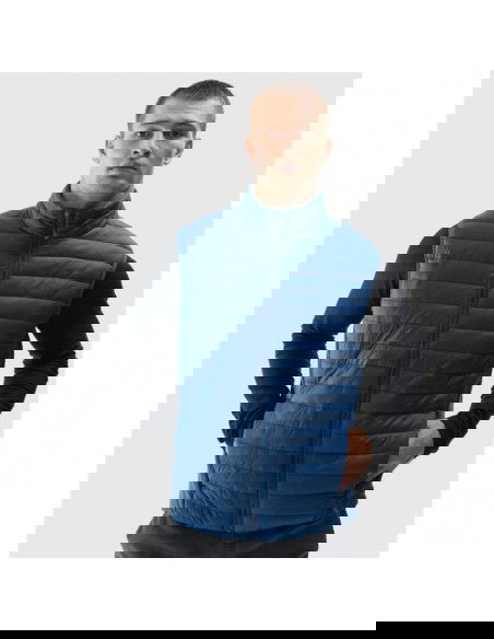 4F Αμάνικο Ανδρικό Μπουφάν Puffer Μπλε 4FAW23TVESM062-32S