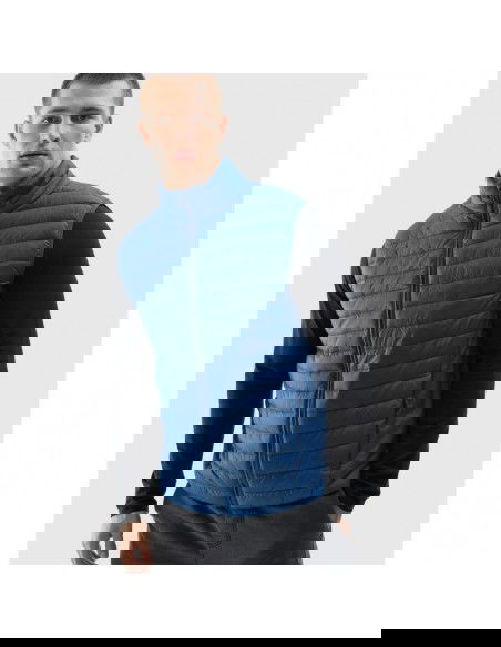 4F Αμάνικο Ανδρικό Μπουφάν Puffer Μπλε 4FAW23TVESM062-32S