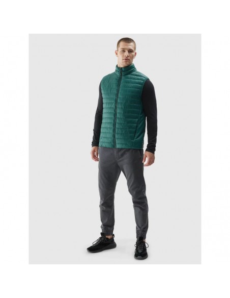 4F Αμάνικο Ανδρικό Μπουφάν Πράσινο 4FAW23TVESM062-41S