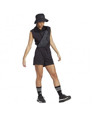 Adidas Bluv Q2 Romper Γυναικείο Κοντομάνικο Ολόσωμο Σορτς Μαύρο IC1535