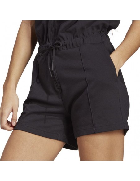 Adidas Bluv Q2 Romper Γυναικείο Κοντομάνικο Ολόσωμο Σορτς Μαύρο IC1535