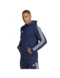 Adidas Tiro 23 League Ανδρικό Φούτερ με Κουκούλα και Τσέπες Navy Μπλε HS3599