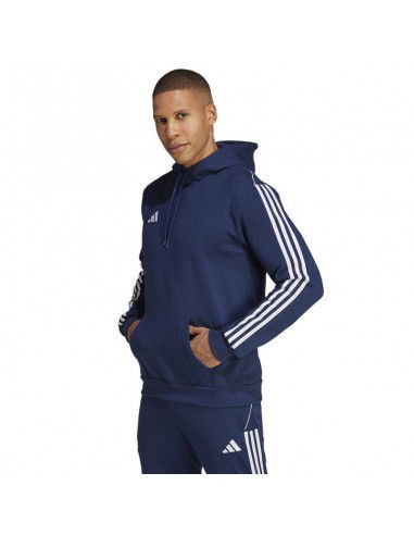 Adidas Tiro 23 League Ανδρικό Φούτερ με Κουκούλα και Τσέπες Navy Μπλε HS3599