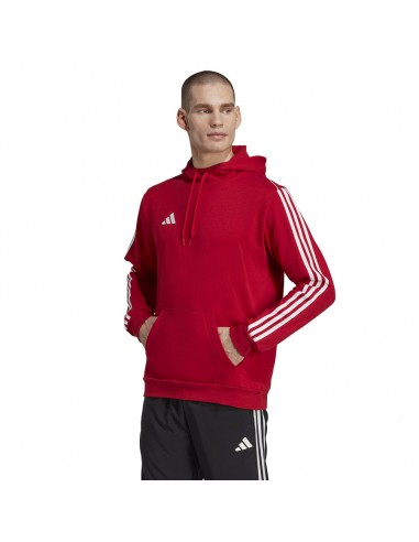 Adidas Tiro 23 League Ανδρικό Φούτερ με Κουκούλα και Τσέπες Κόκκινο HS3600