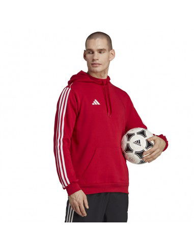 Adidas Tiro 23 League Ανδρικό Φούτερ με Κουκούλα και Τσέπες Κόκκινο HS3600