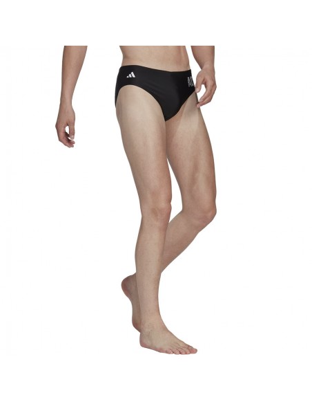 Adidas Wording Ανδρικό Μαγιό Slip Μαύρο HT2067
