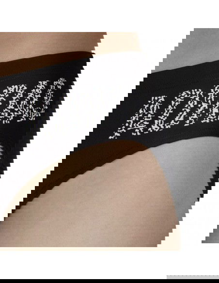 Adidas Wording Ανδρικό Μαγιό Slip Μαύρο HT2067