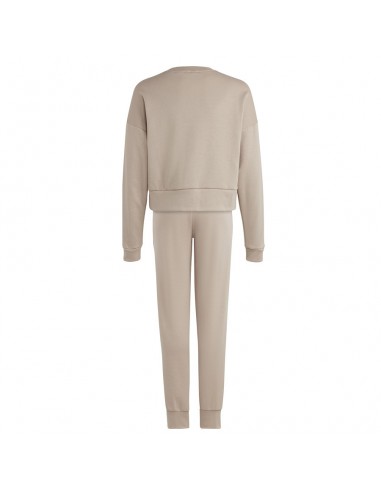 Adidas Παιδικό Σετ Φόρμας Μπεζ 2τμχ IC0101