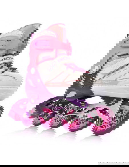 Meteor Invert 22560-22562 Inline Αυξομειούμενα Rollers Ροζ Παιδικά