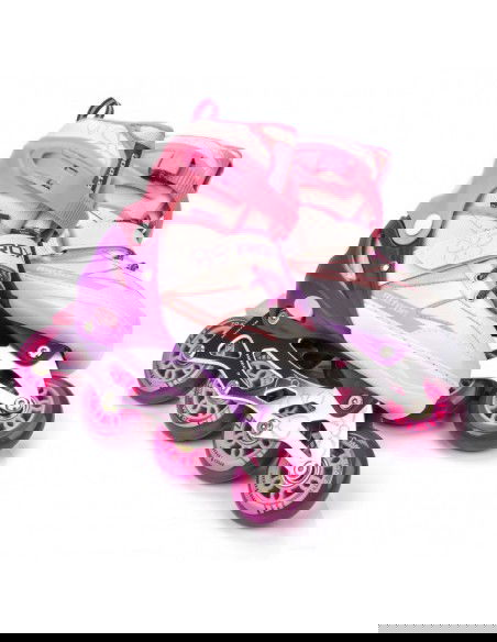 Meteor Invert 22560-22562 Inline Αυξομειούμενα Rollers Ροζ Παιδικά