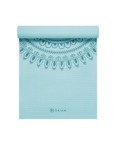 Gaiam Foldable Yoga Mat with Print, Ice Paisley, 2-mm